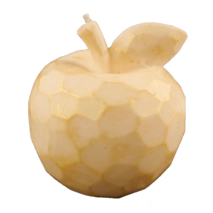 bougie décorative pomme à facette